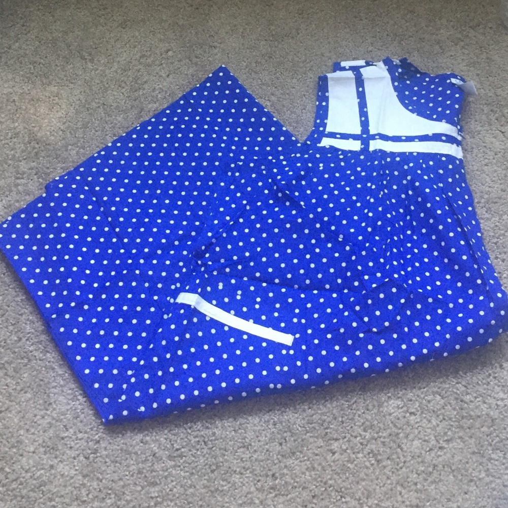 Polka Dot Blue Lounger